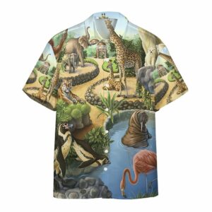Zoo Animal Hawaiian Shirt  - Thelegend59
